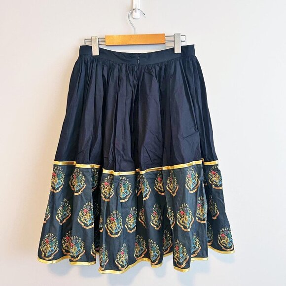 Frockasaurus Hogwart's Crest Full lined skirt Black Harry Potter - Picture 3 of 10